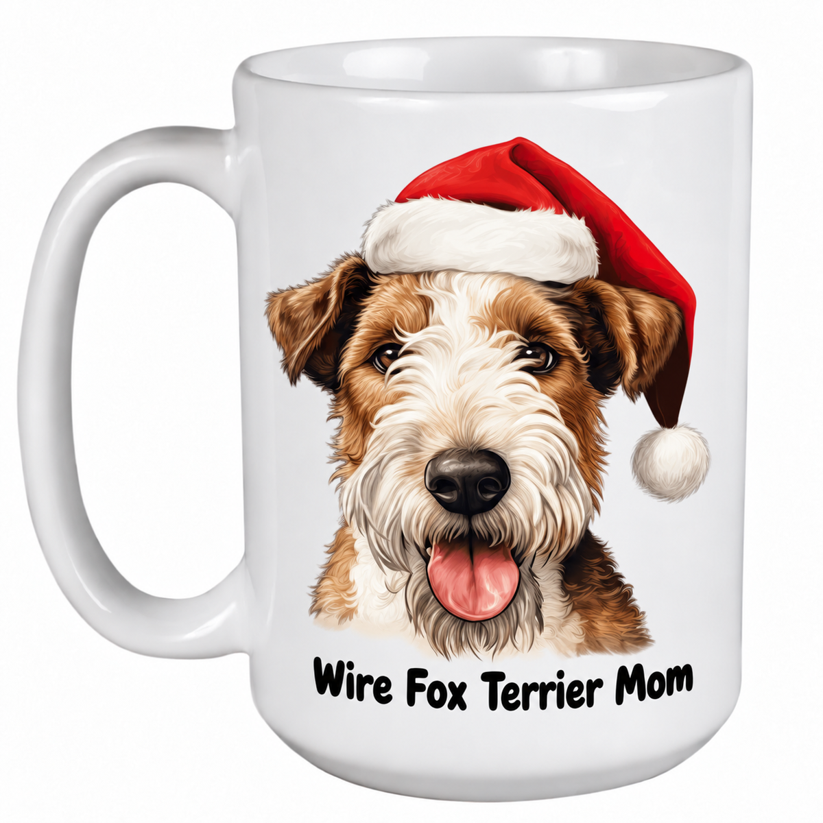 Rescue Roast® Wire Fox Terrier Christmas mug – Mom
