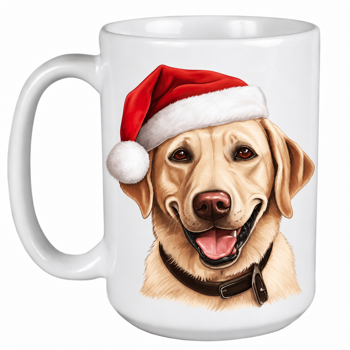Rescue Roast® Yellow Labrador Christmas mug – no text